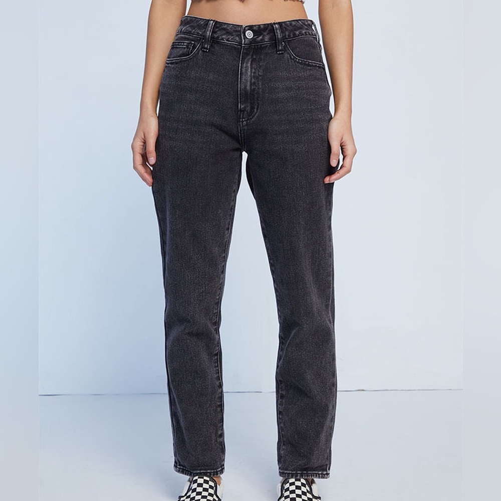 Pacsun Mom Jean in Faded Black Size 26